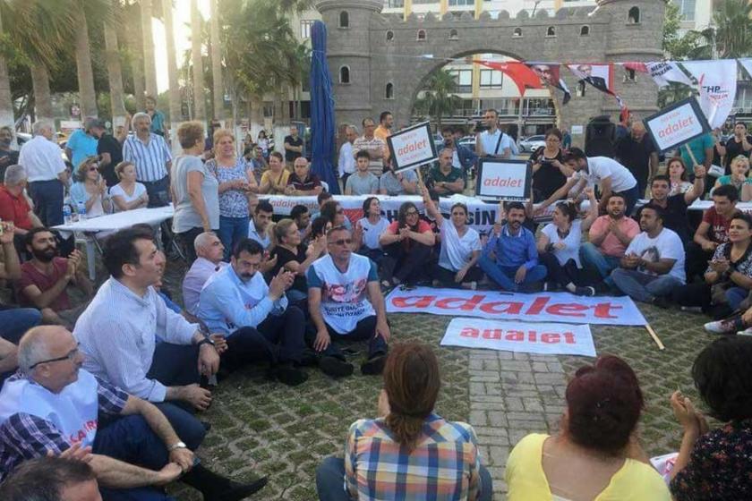 Mersin'de 'Adalet' çadırı kuruldu