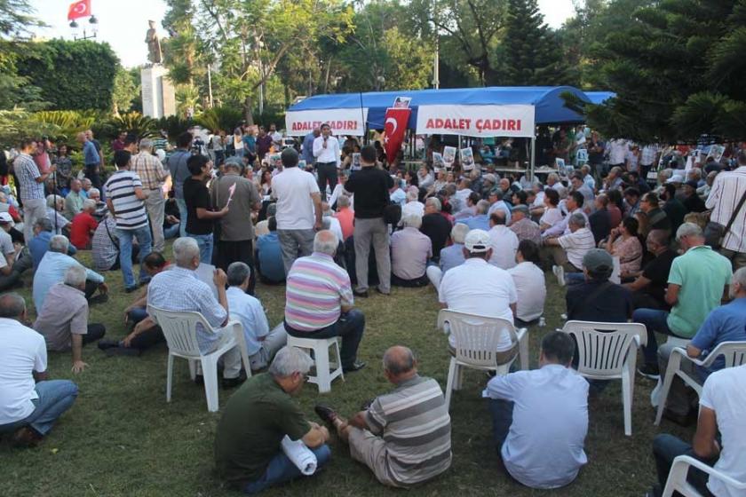 Adana'da çadır nöbeti: Okulda, iş yerinde adalet istiyoruz