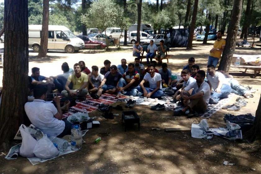Nakış işçileri piknikte bir araya geldi