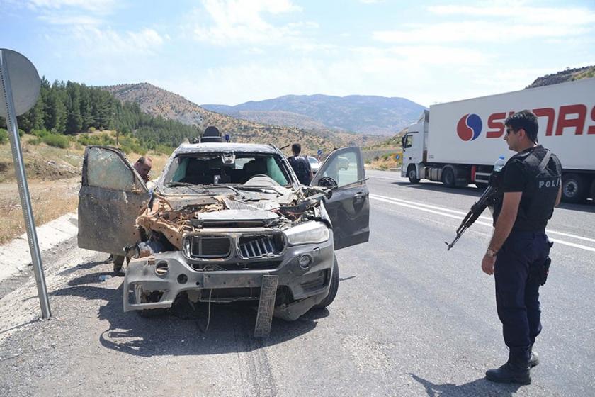 Baykan Kaymakamı Mehmet Kocabey'in aracına bombalı saldırı