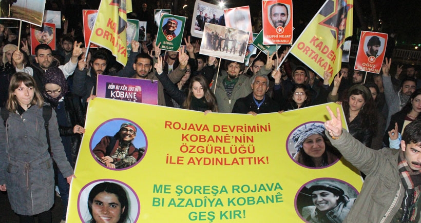 Kobanê zaferi Kocaeli'de kutlandı