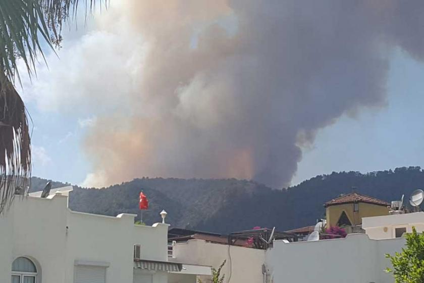 Marmaris İçmeler’de yangın