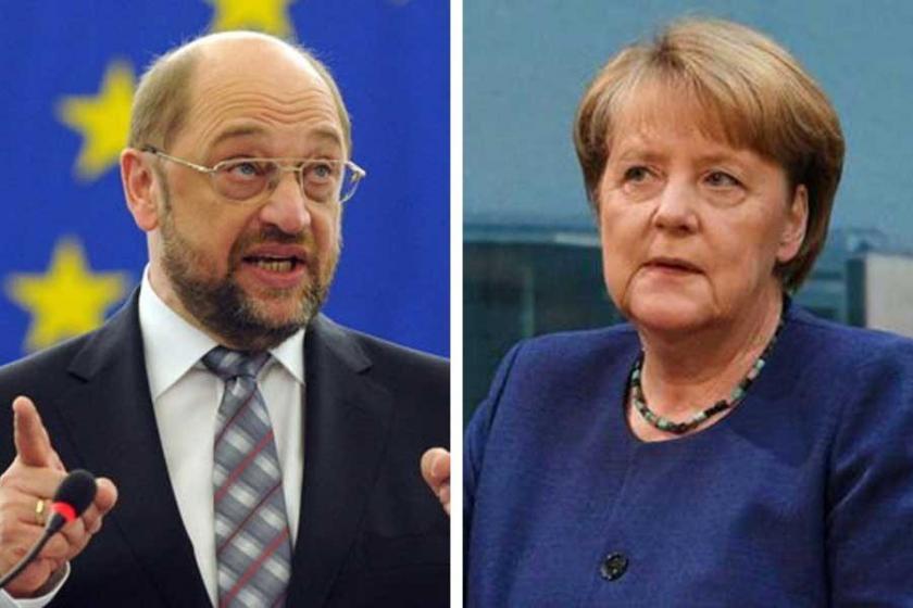 Merkel ve Schulz’dan canlı yayında düello