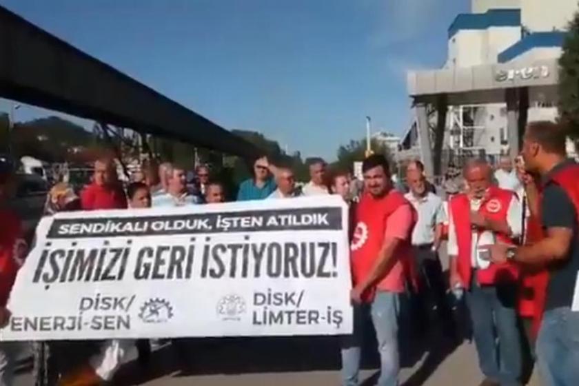 Eren Enerji'deki işçi kıyımı protesto edildi