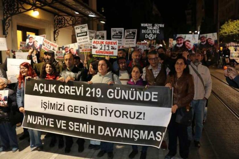 Gülmen ve Özakça için Kadıköy'de eylem