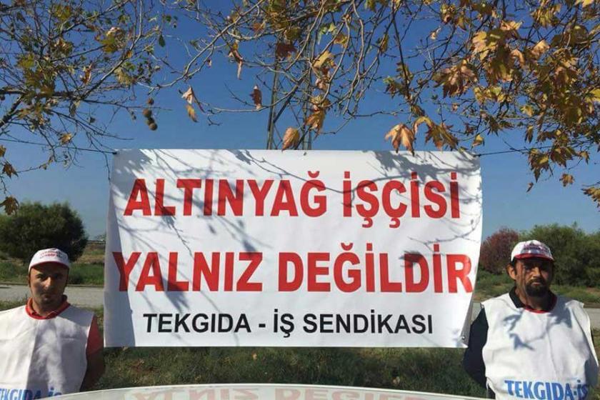 Altınyağ’da atılan işçiler direnişe başladı