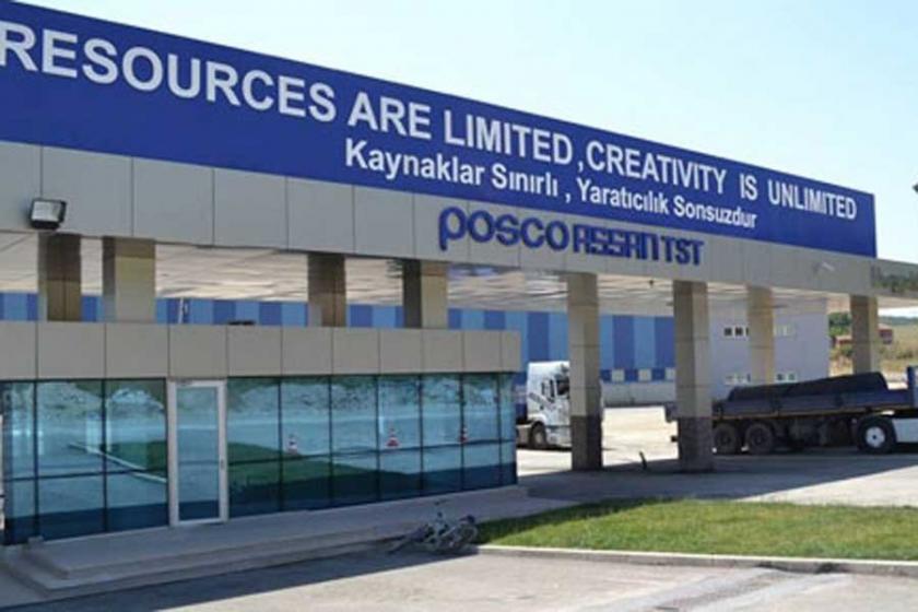 İşçi kıyımı yaşanan Posco Assan'da işçiler eylem yaptı