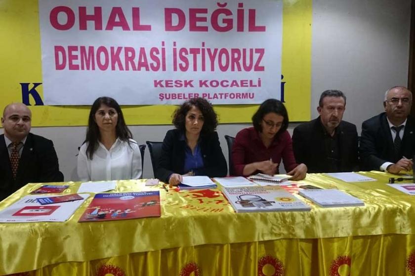 KESK Heyeti Kocaeli’de: OHAL değil, demokrasi istiyoruz