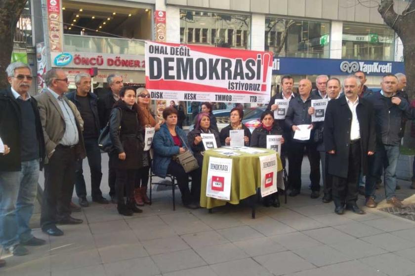 Zonguldak’ta ‘OHAL kaldırılsın’ kampanyası