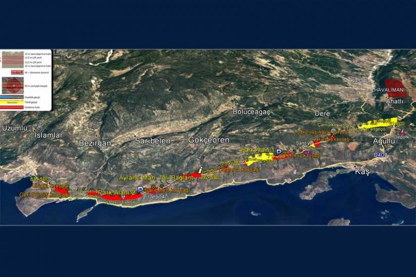 Kaş-Kalkan otoyolu davasında bilirkişi keşfi yapılacak