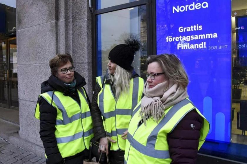 Finlandiya’da çalışanlar grevde, bankalar kapalı