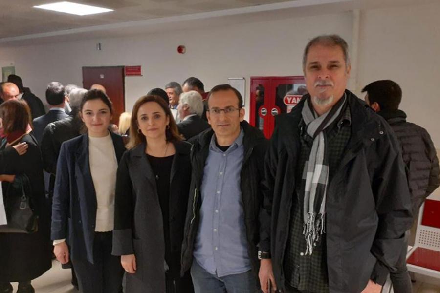 Yusuf Karataş (third from left)
