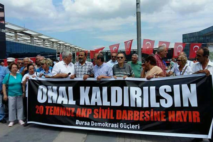 Bursa Demokrasi Güçleri OHAL kaldırılsın kampanyası başlattı