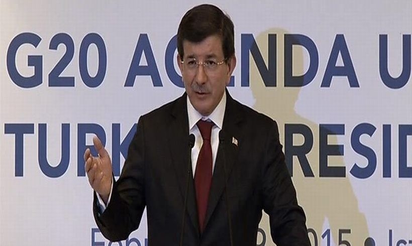 Davutoğlu, G-20 toplantısında konuştu