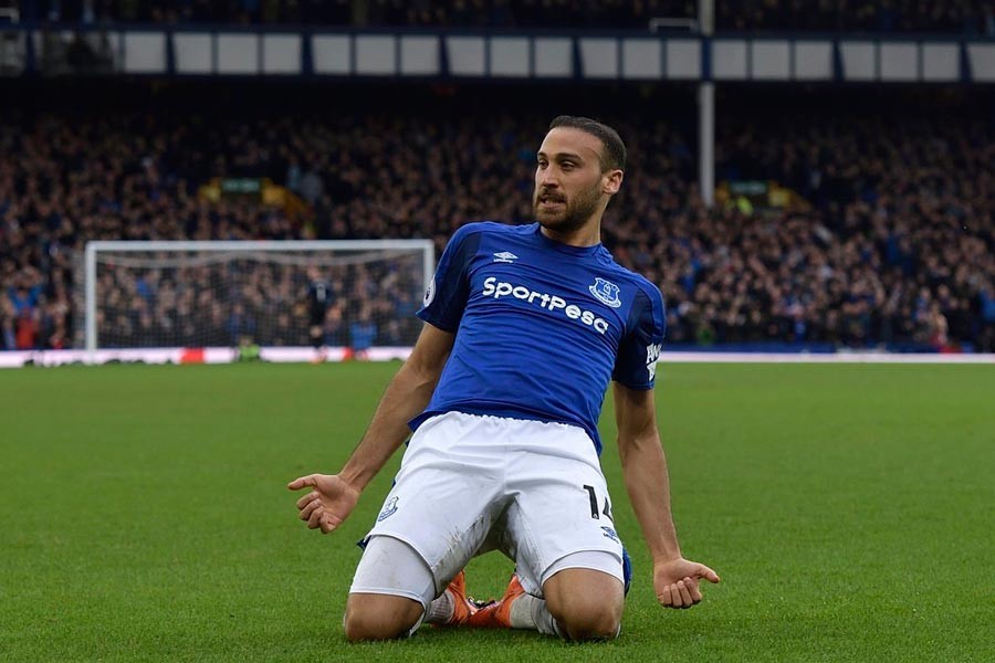 Cenk Tosun'un gol attığı maçta Everton kazandı