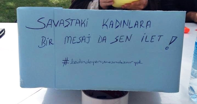 Üniversiteli kadınlardan Kobanêli kadınlara mesaj var