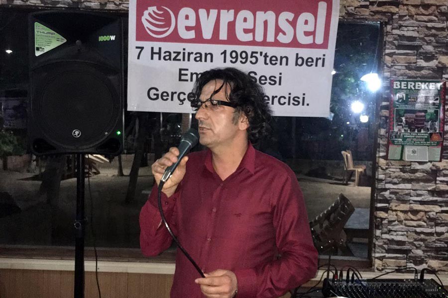 Hatay'da Evrensel gazetesi ile dayanışma yemeği