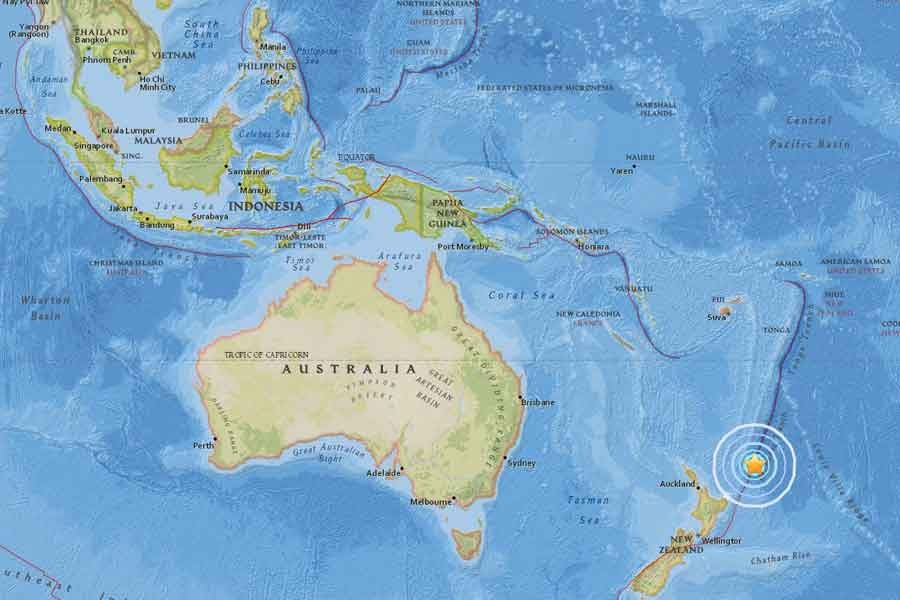 Pasifik Okyanusu'nun güneyinde 6.2 büyüklüğünde deprem