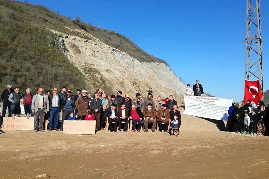 Fatsa'da taş ocağının Elekçi Deresi’ni yutmasına tepki