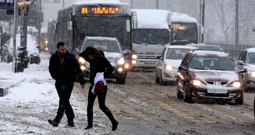 İstanbul'da kar etkisini sürdürüyor