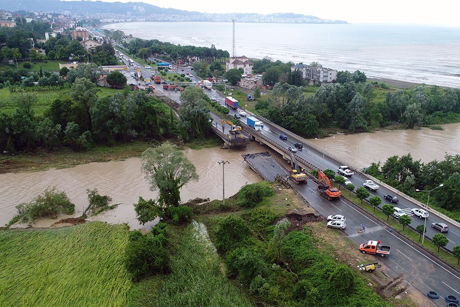 Ordu’daki selde 809 ton fındık zarar gördü