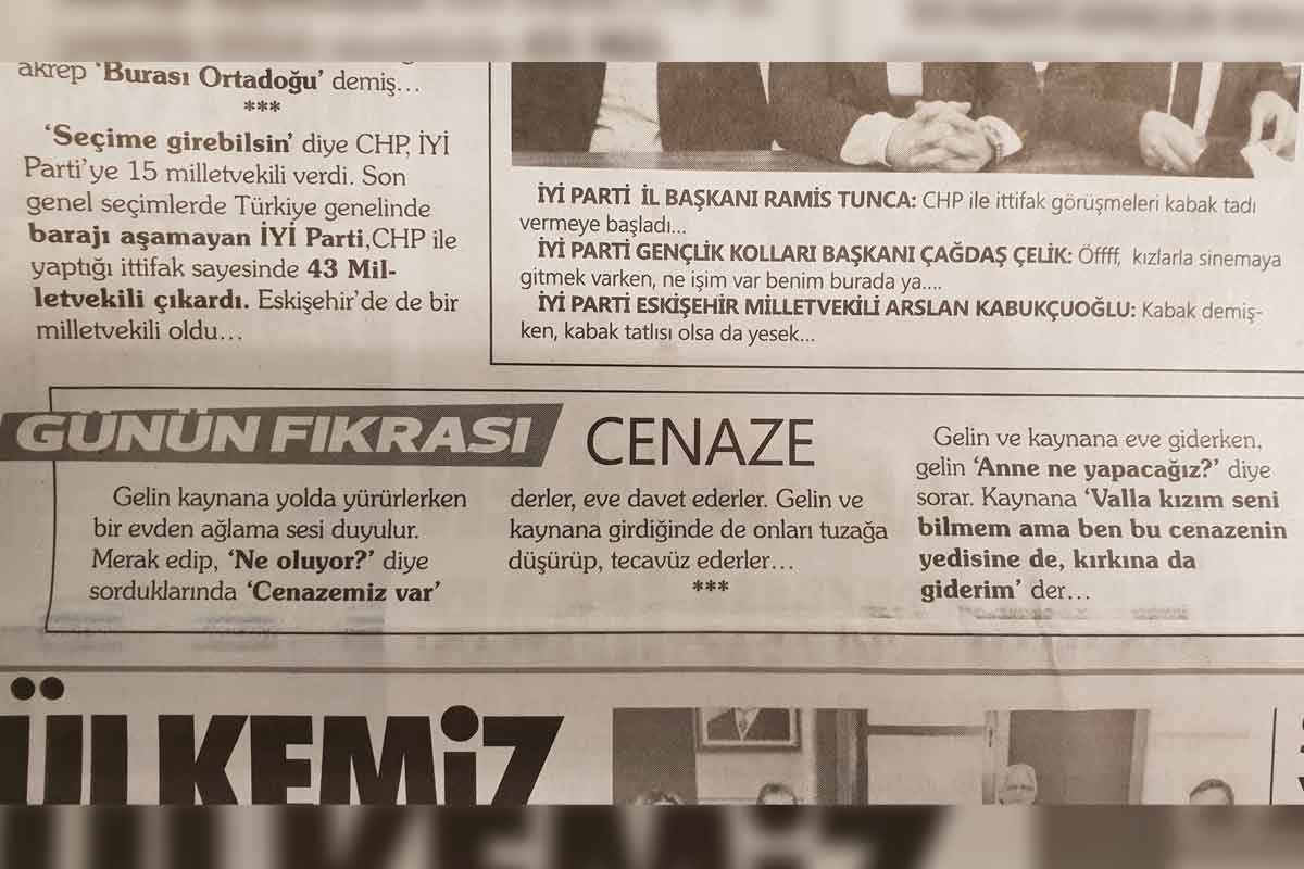 Eskişehir’de kadınların tepkisi yerel gazeteye özür diletti