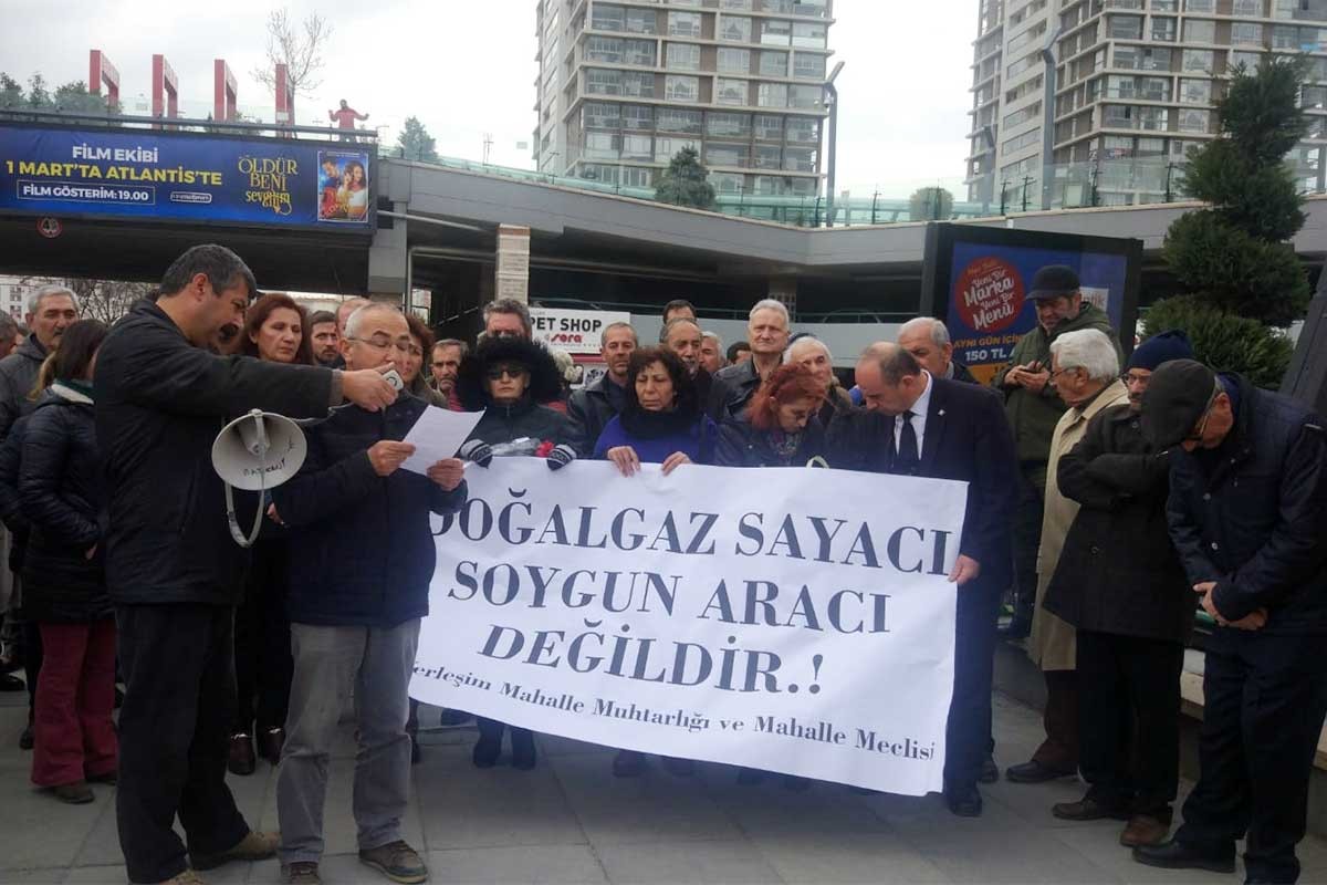 Batıkentliler doğal gaz sayacı dayatmasına tepki gösterdi