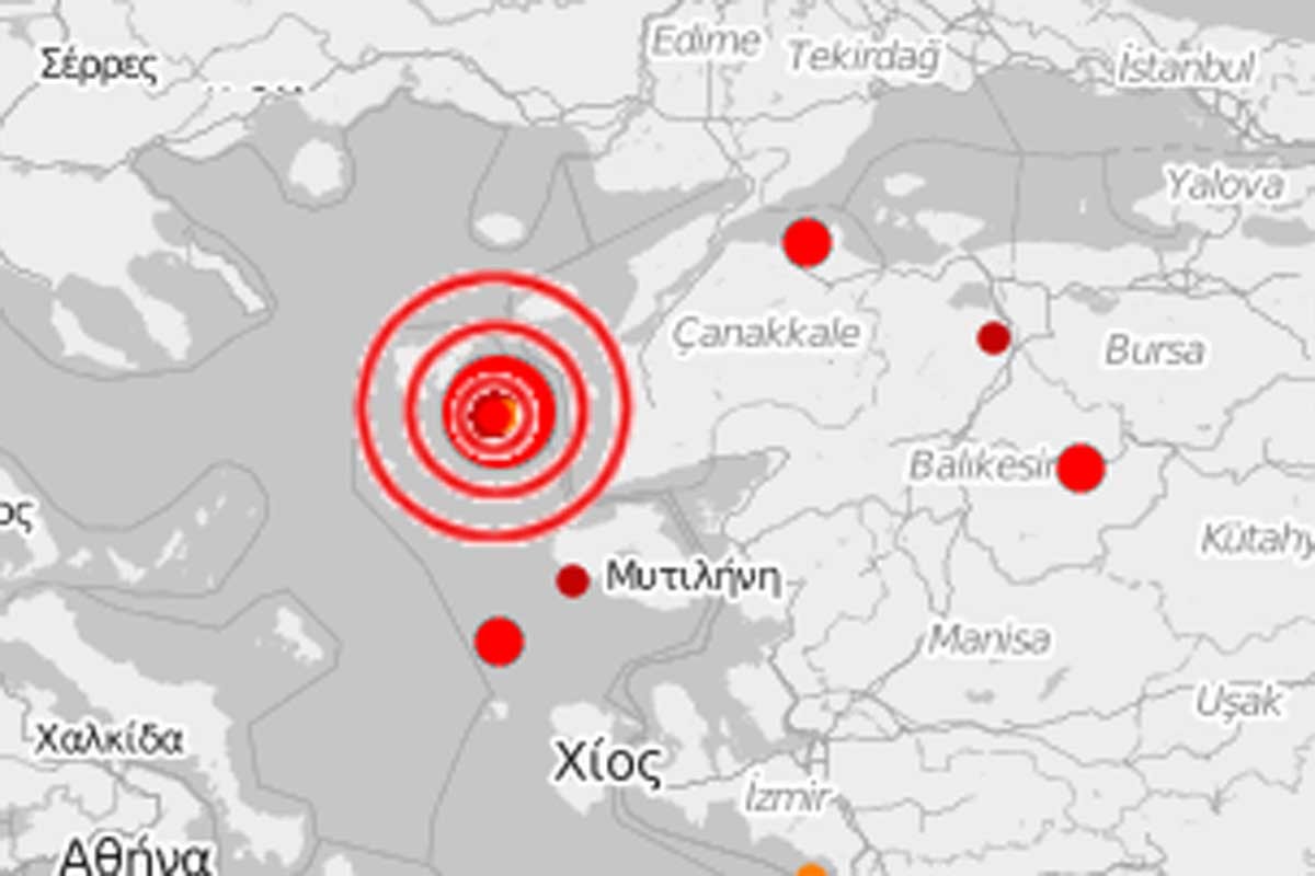 Ege Denizi'nde 4.3 büyüklüğünde deprem meydana geldi