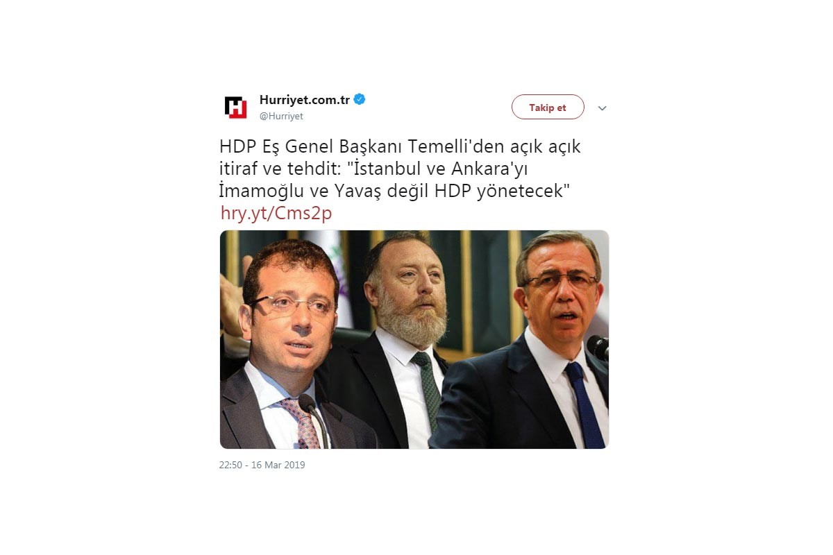 Hürriyet aynı ‘andıç’ kafasıyla devam ediyor