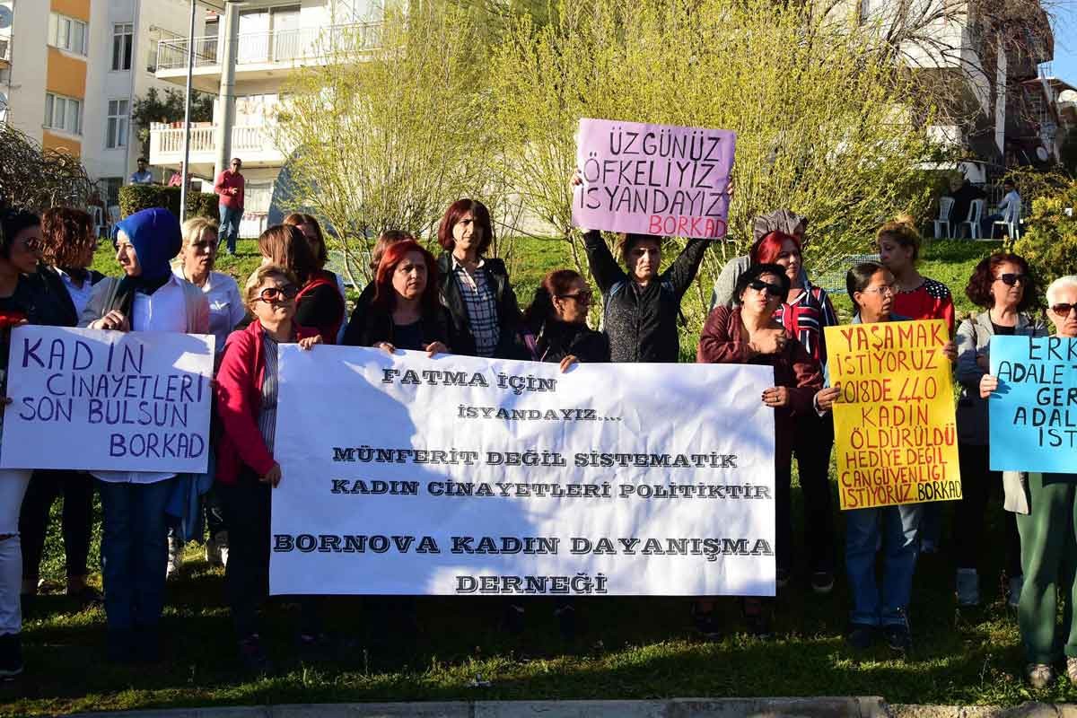 BORKAD, Fatma Yıldız'ın öldürüldüğü parkta eylem yaptı