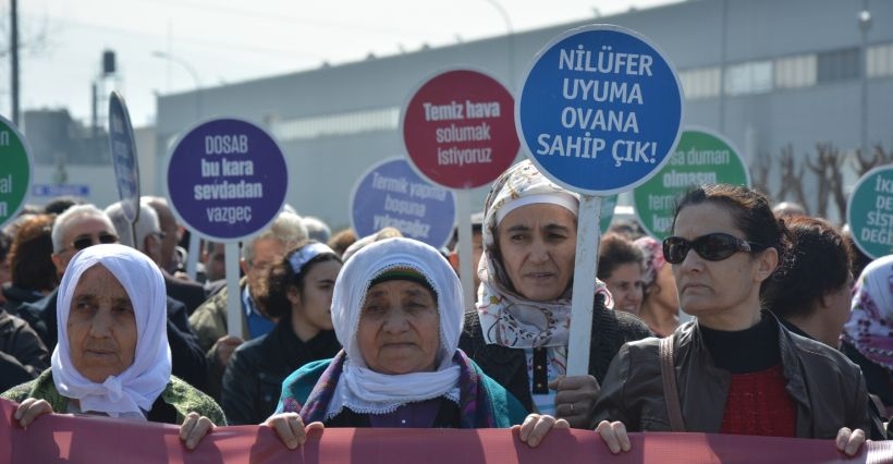 Termik santrale karşı yürüdüler