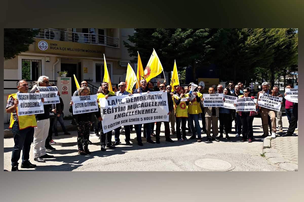 Eğitim Sen İzmir 5 No’lu Şube, üyelerine baskı yapıldığını açıkladı