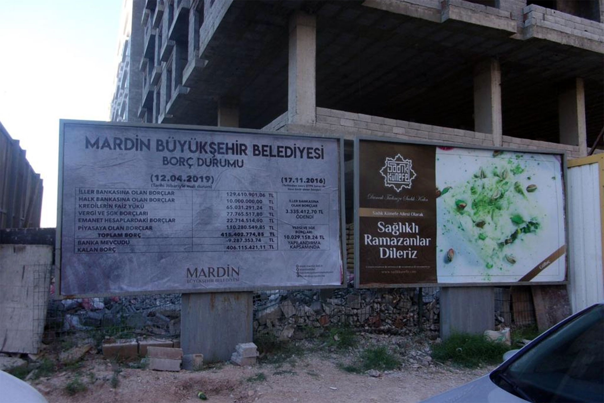 Mardin'de kayyumun borçlarının yer aldığı afişler toplatıldı, HDP itiraz etti