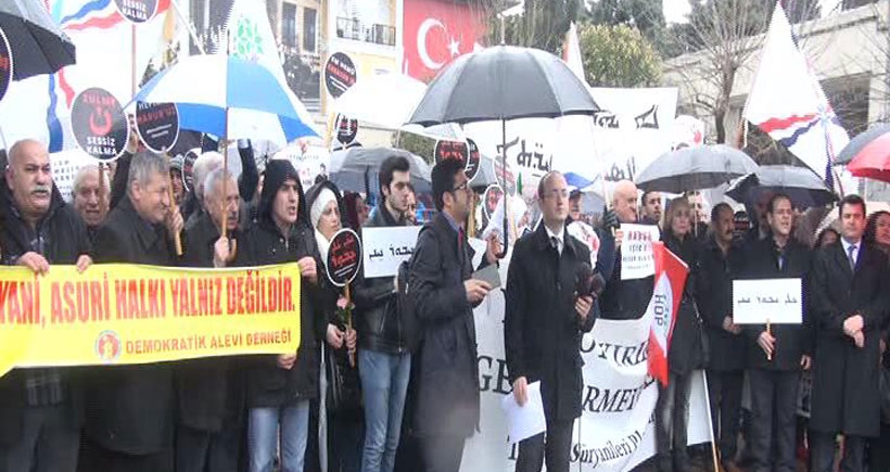 Süryanilerden IŞİD protestosu