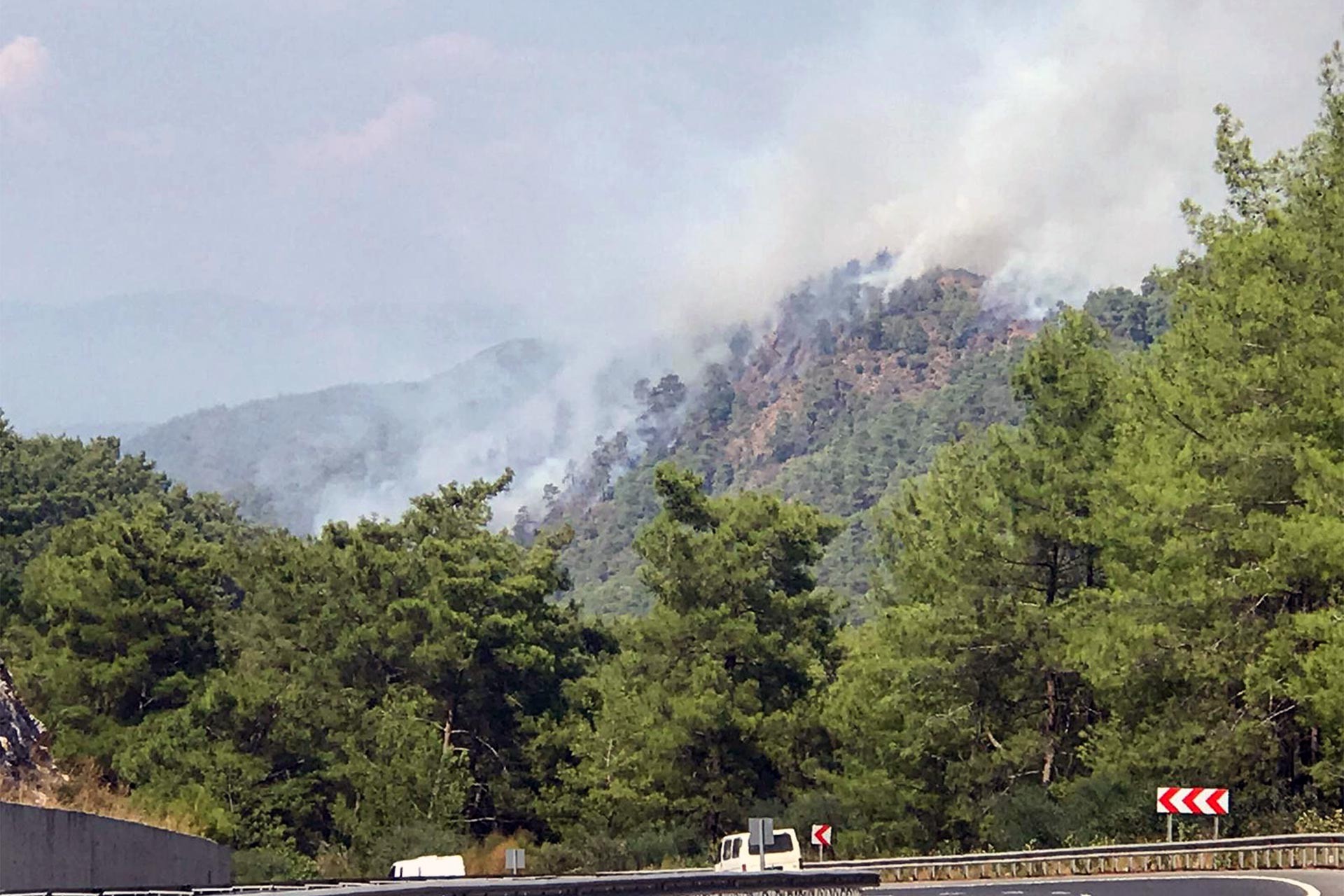 Marmaris'te orman yangını çıktı: 8 hektarlık alan yandı