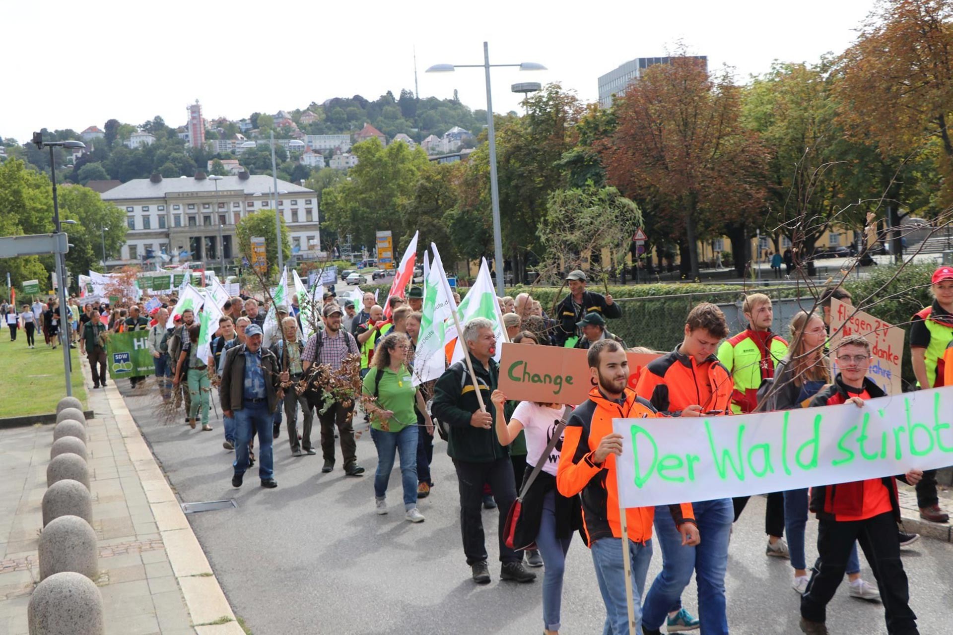 Stuttgart'ta çevre eylemi