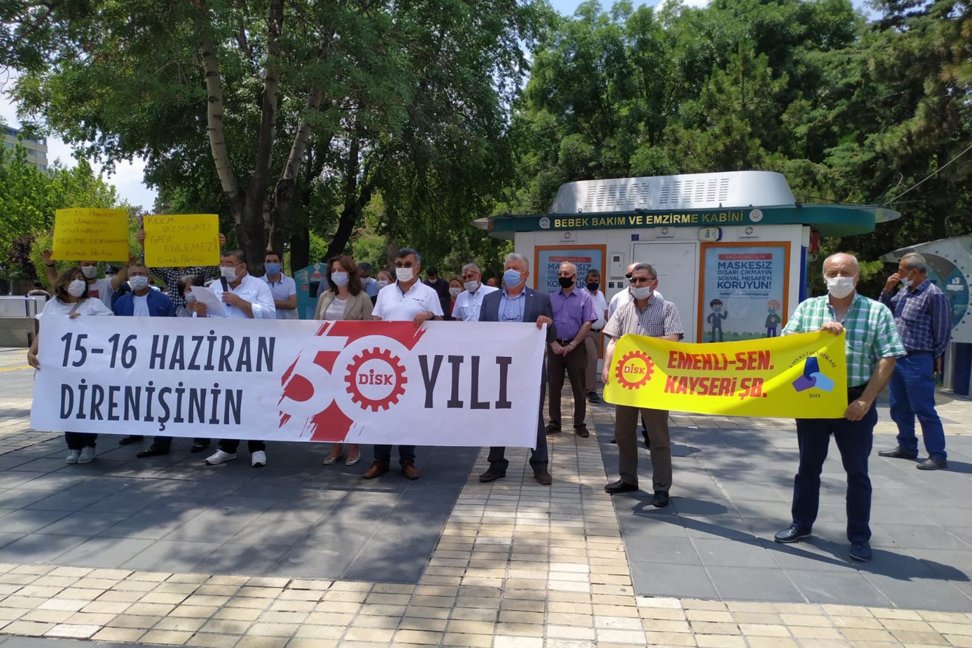 15-16 Haziran Büyük İşçi Direnişi'nin 50. yıl dönümünde Kayseri'de basın açıklaması yapıldı.