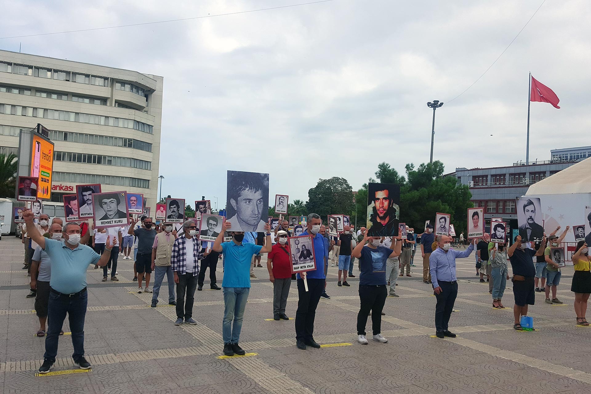 Samsun'da 12 Eylül protestosu