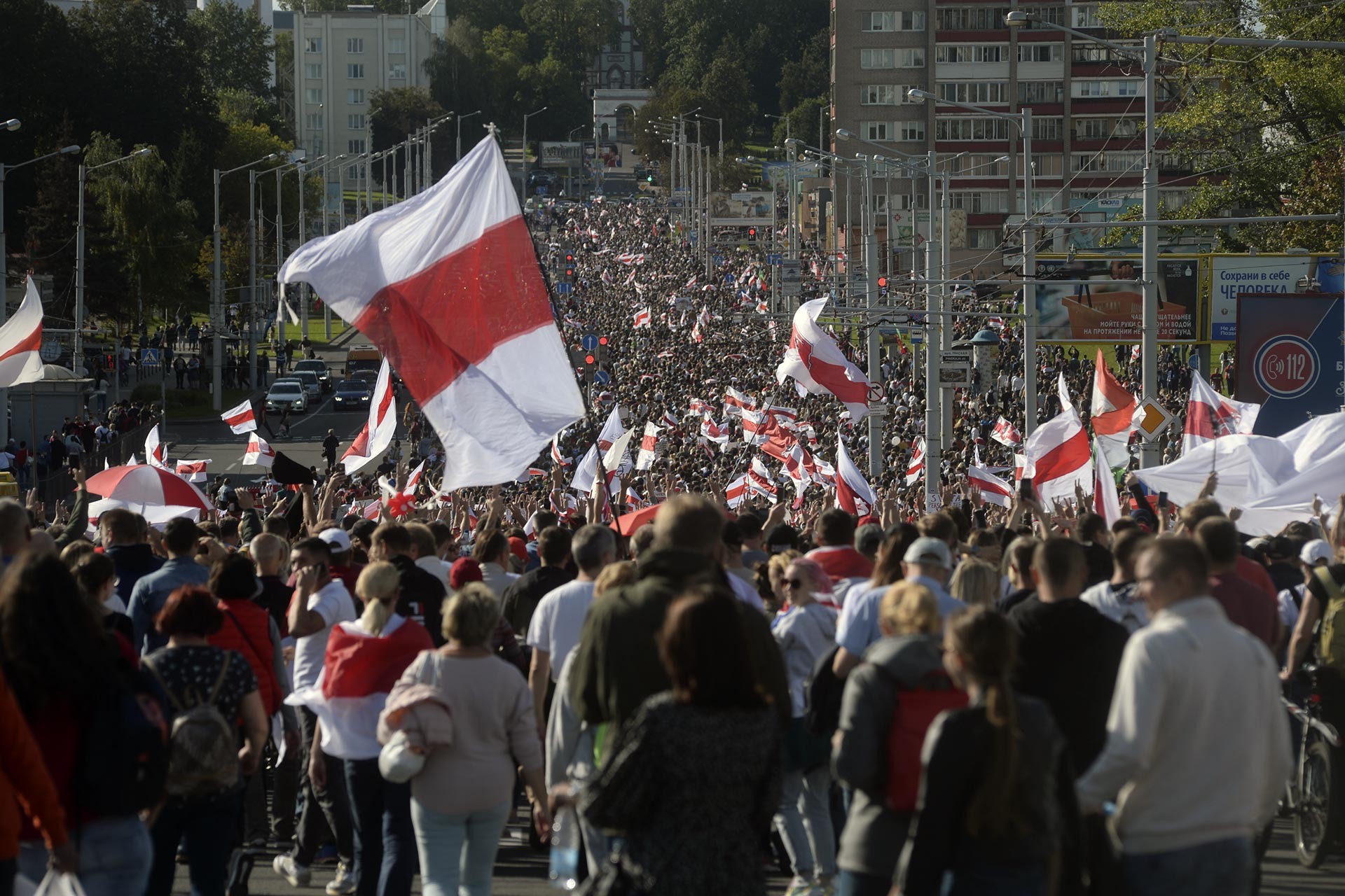 Belarus'ta halk protestosu