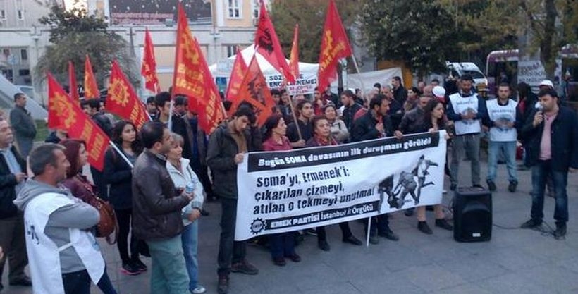 EMEP'ten Soma eylemleri: 'O tekmenin hesabı sorulacak'