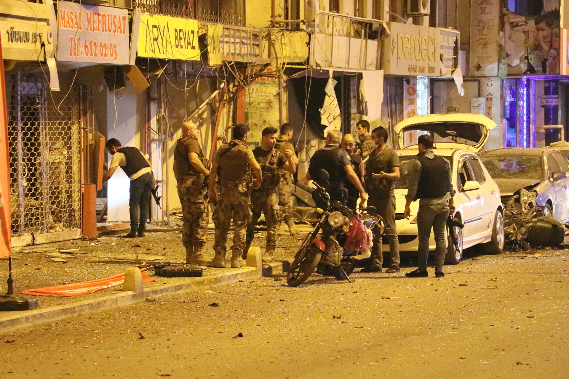 Hatay'da patlamanın olduğu yer