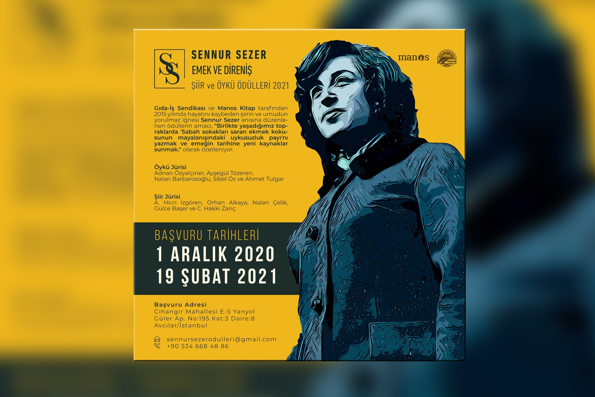 Sennur Sezer Şiir ve Öykü Ödülleri afişi