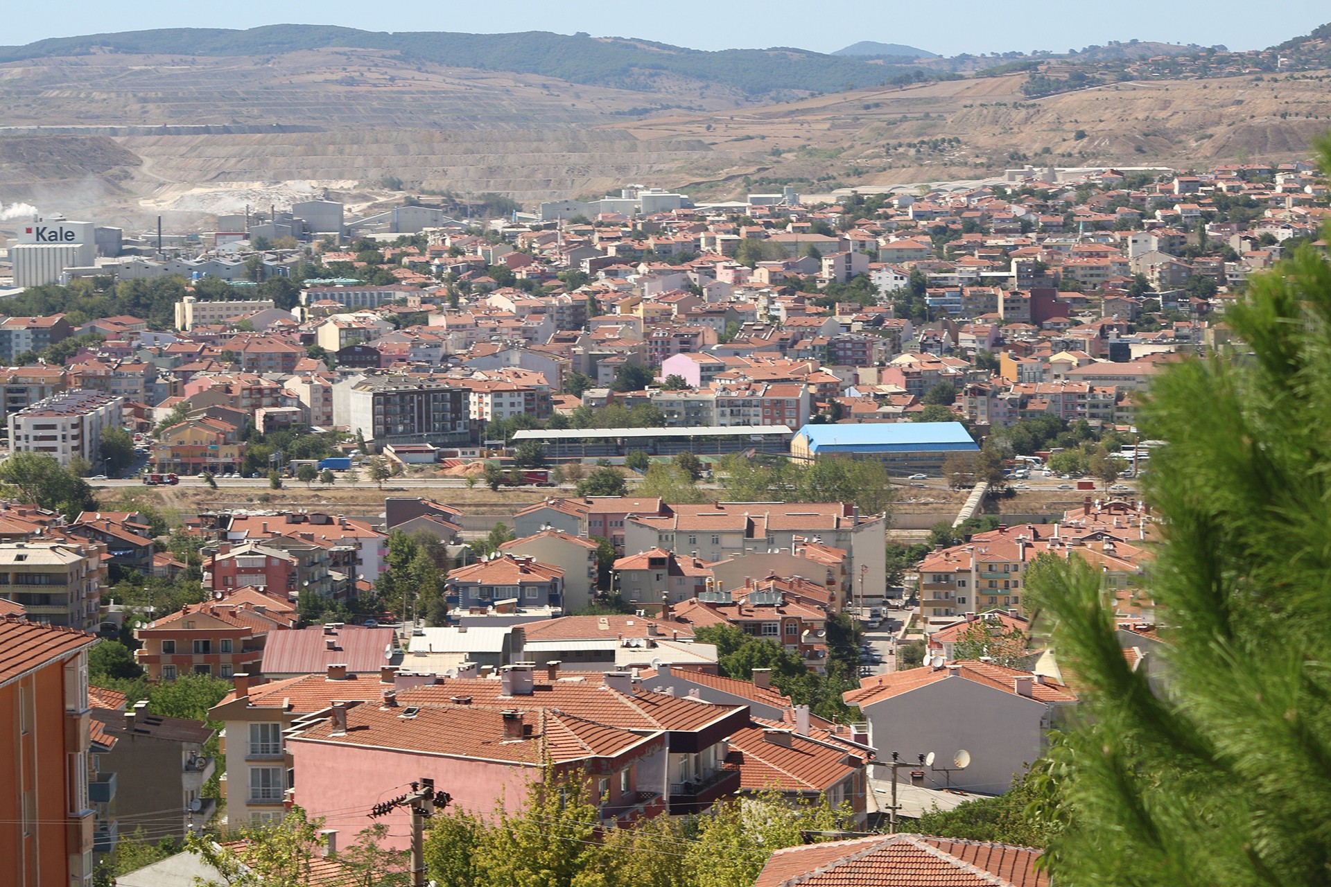 Çanakkale'nin Çan ilçesinden görünüm