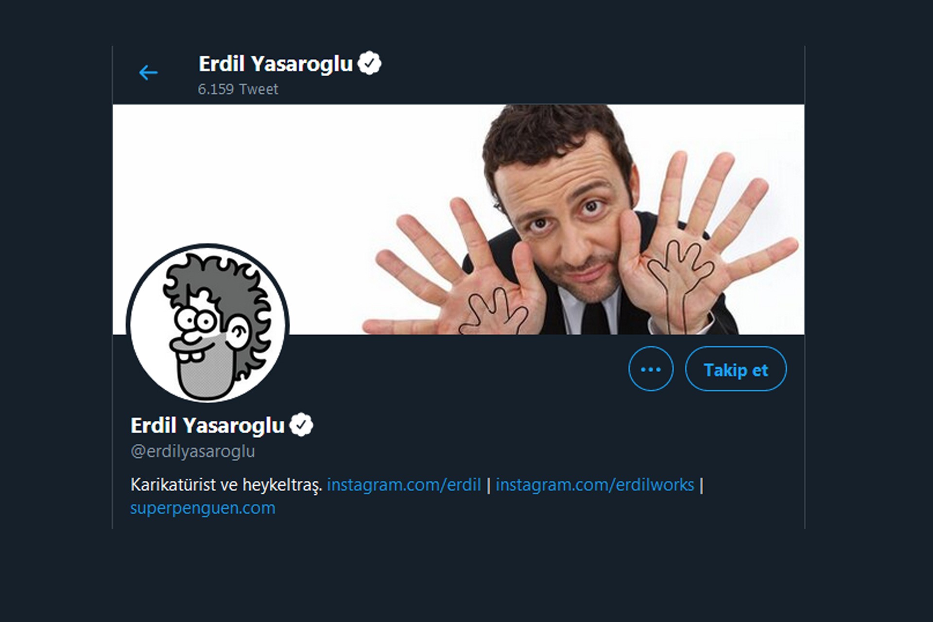 Erdil Yaşaroğlu'nun Twitter profilinden alınmıştır