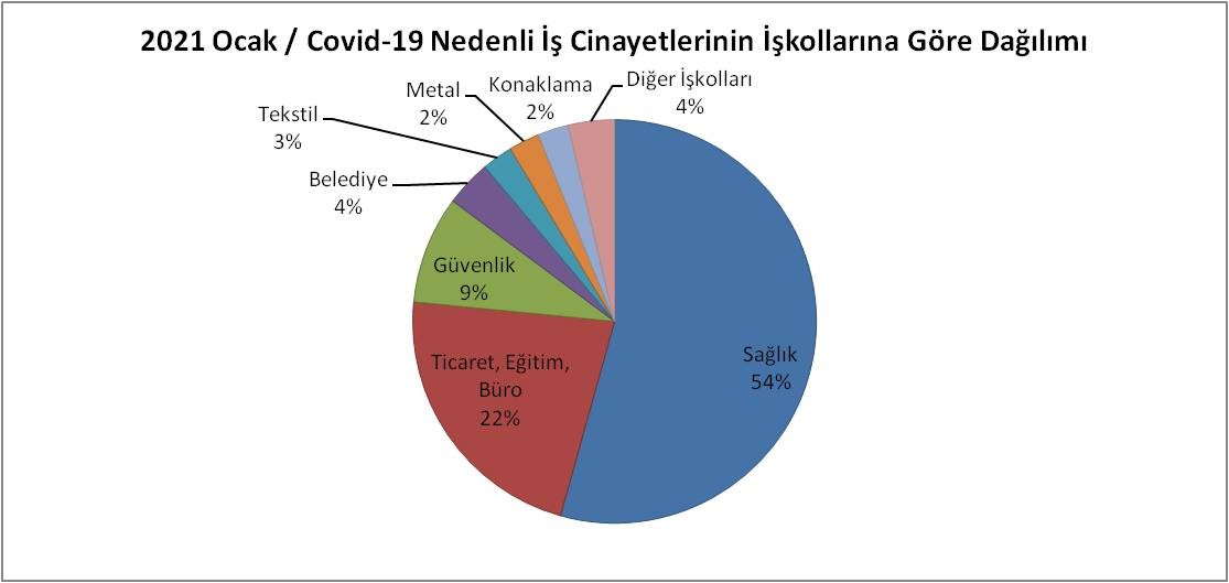 Ocak 2021 iş cinayetleri infografiği