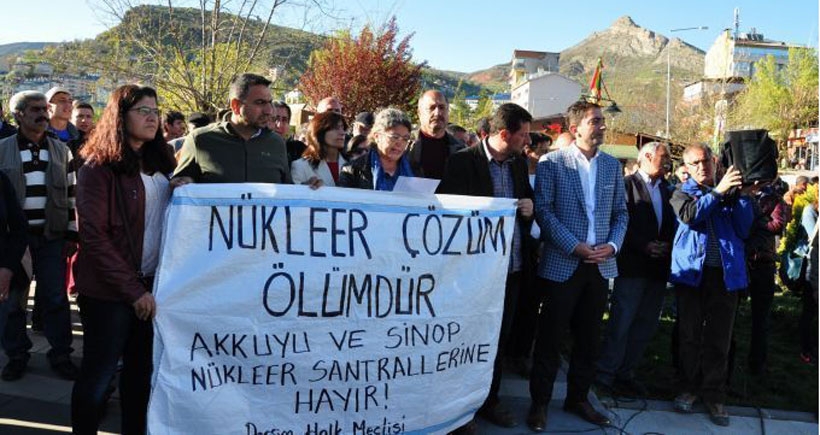 Dersim'de nükleer karşıtı yürüyüş