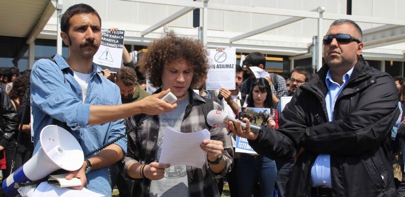 İTÜ'lü öğrenciler polis saldırısını protesto etti