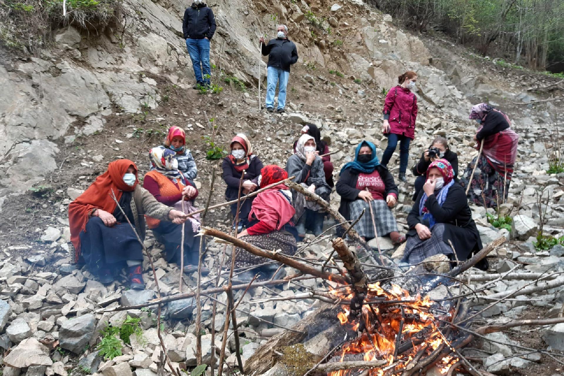 İşkencerede Vadisi'nde yurttaşlar Cengiz İnşaat'ın taş ocağına karşı direniyor