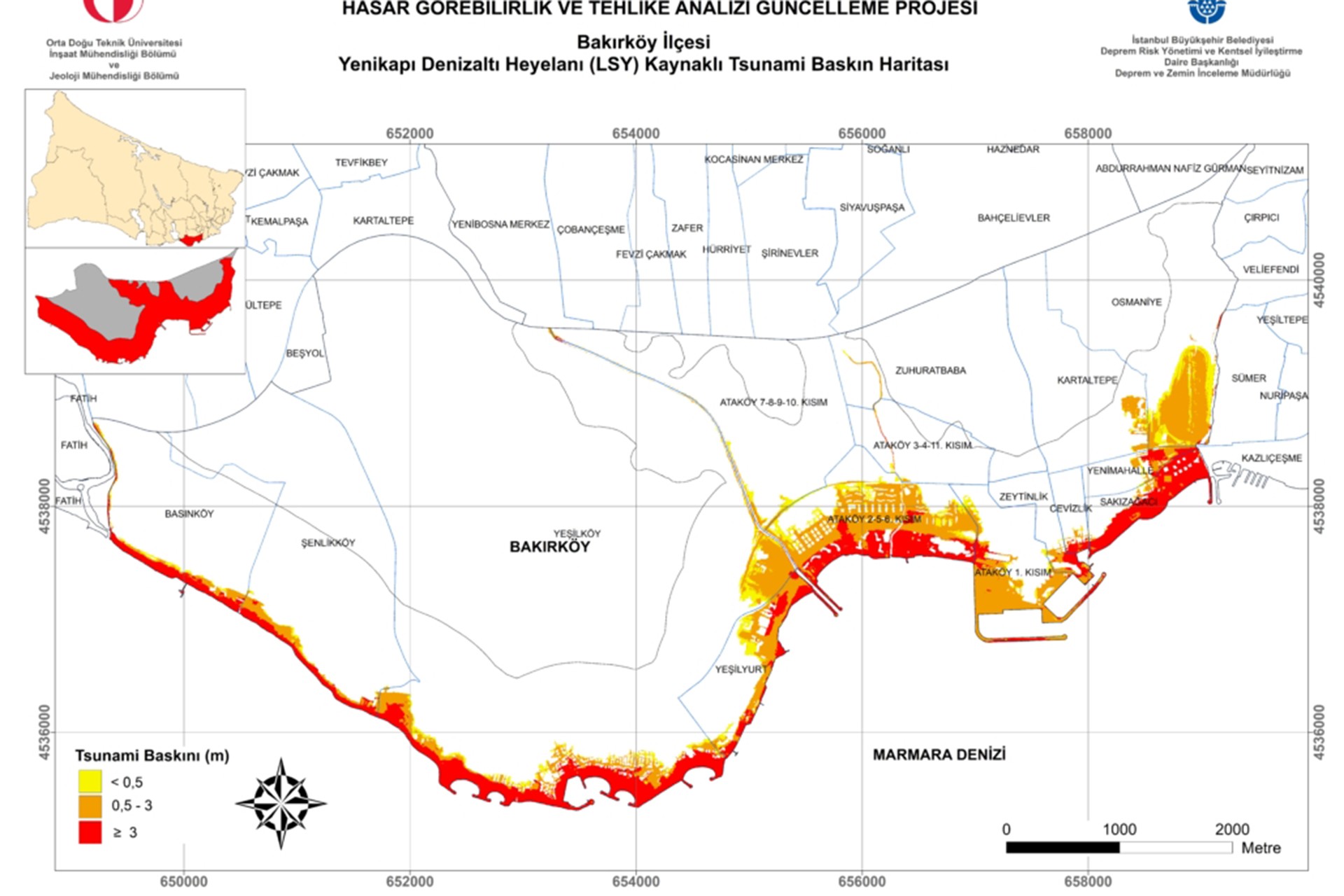 Bakirkoy_Heyelan_Yenikapi_TsunamiBaskini haritası
