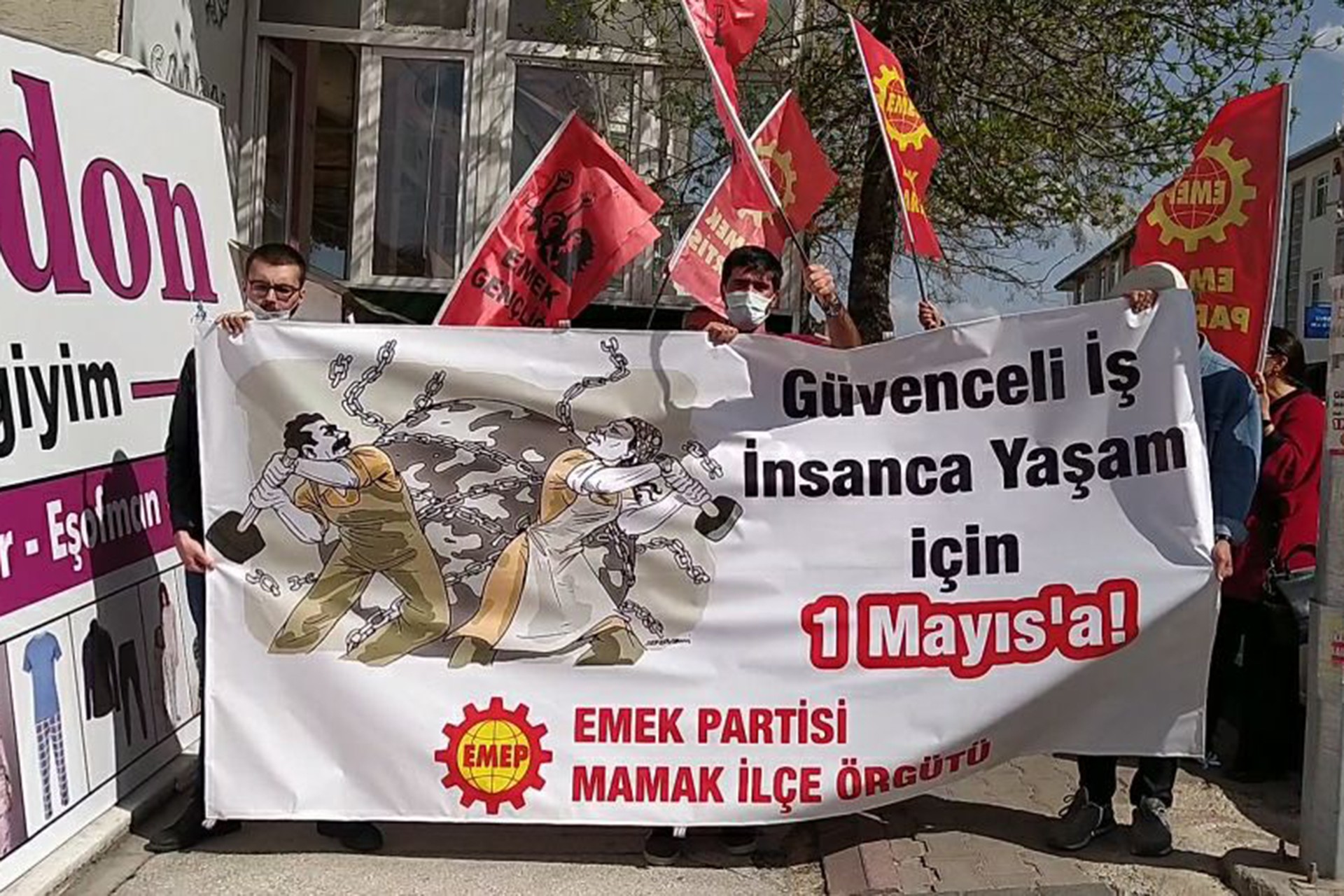 Emek Partisi (EMEP) Mamak İlçe Örgütü 1 Mayıs'ı kutladı.